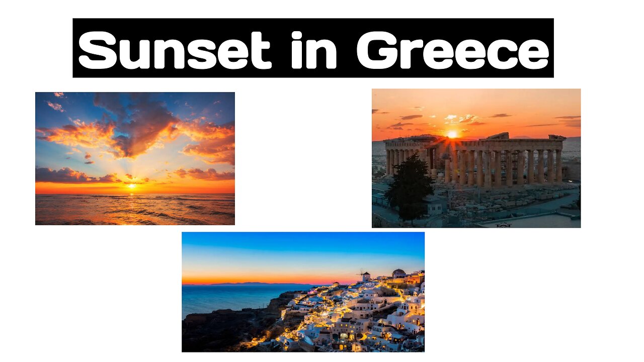 Sunset in Greece