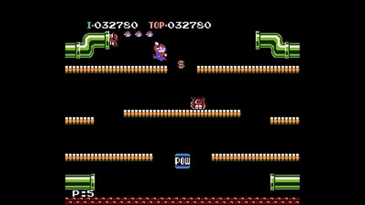 Trying out Mario Bros. Classic (PAL) on Project Nested w/ SNES9X