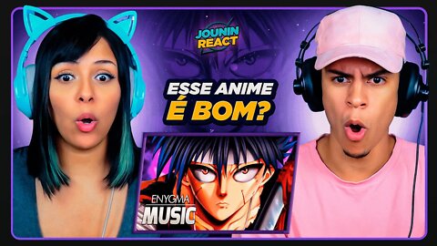 Chamas Negras Mortais | Hiei (Yu Yu Hakusho) | Enygma | [React em Casal] 🔥