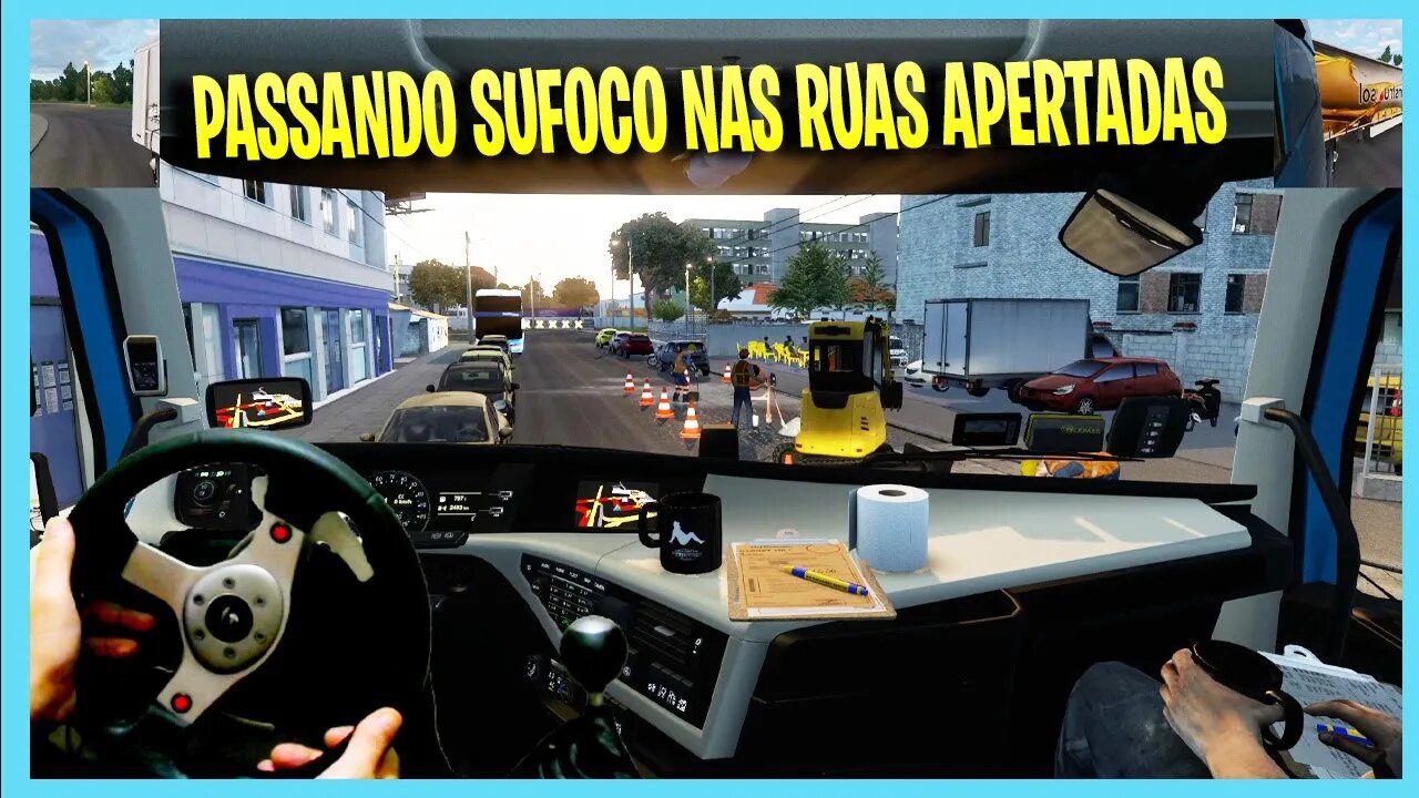 ▶️POV - VOLVO FH PASSANDO SUFOCO NAS RUAS APERTADAS - ETS2 MODS BR - Logitech G25