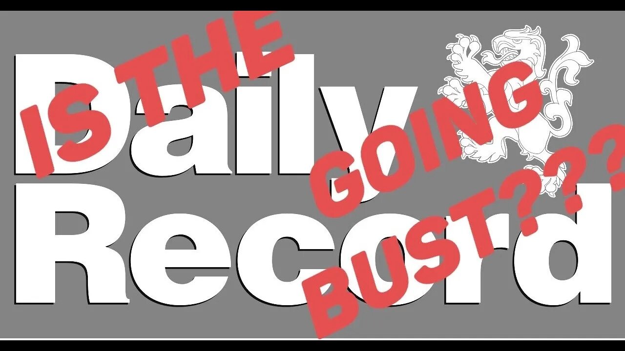 Are The Daily Record And Sunday Mail Going Bust On Guerilla TV Channel