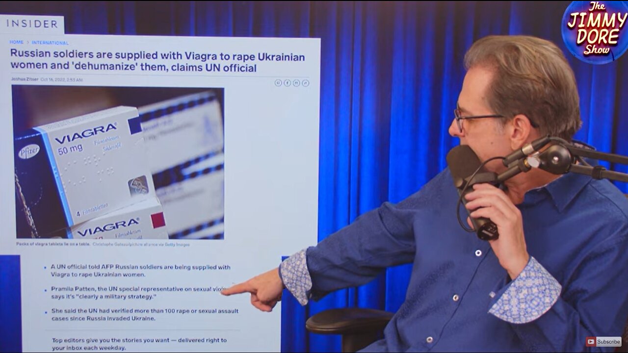 The Jimmy Dore Show: UN caught fabricating Russian Viagra rape allegations