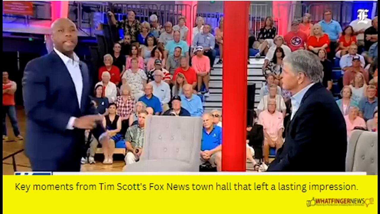 Key moments from Tim Scott's Fox News town hall that left a lasting impression.