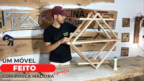 Como Fazer um Móvel com Restos de Madeira. #woodworking