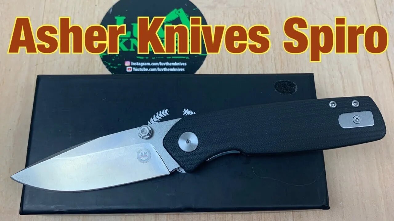 Asher Knives Spiro / includes disassembly/ lightweight EDC with premium steel at an affordable price