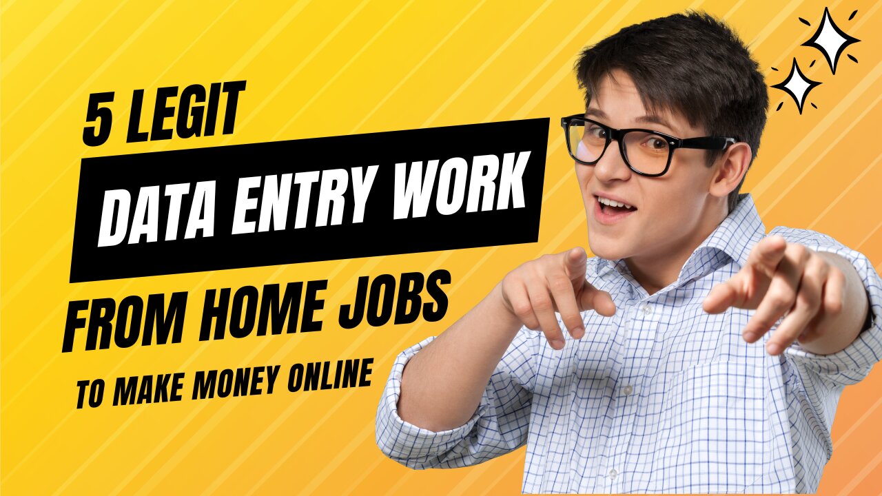 5 Legit Data Entry Work From Home Jobs To Make Money Online In 2023