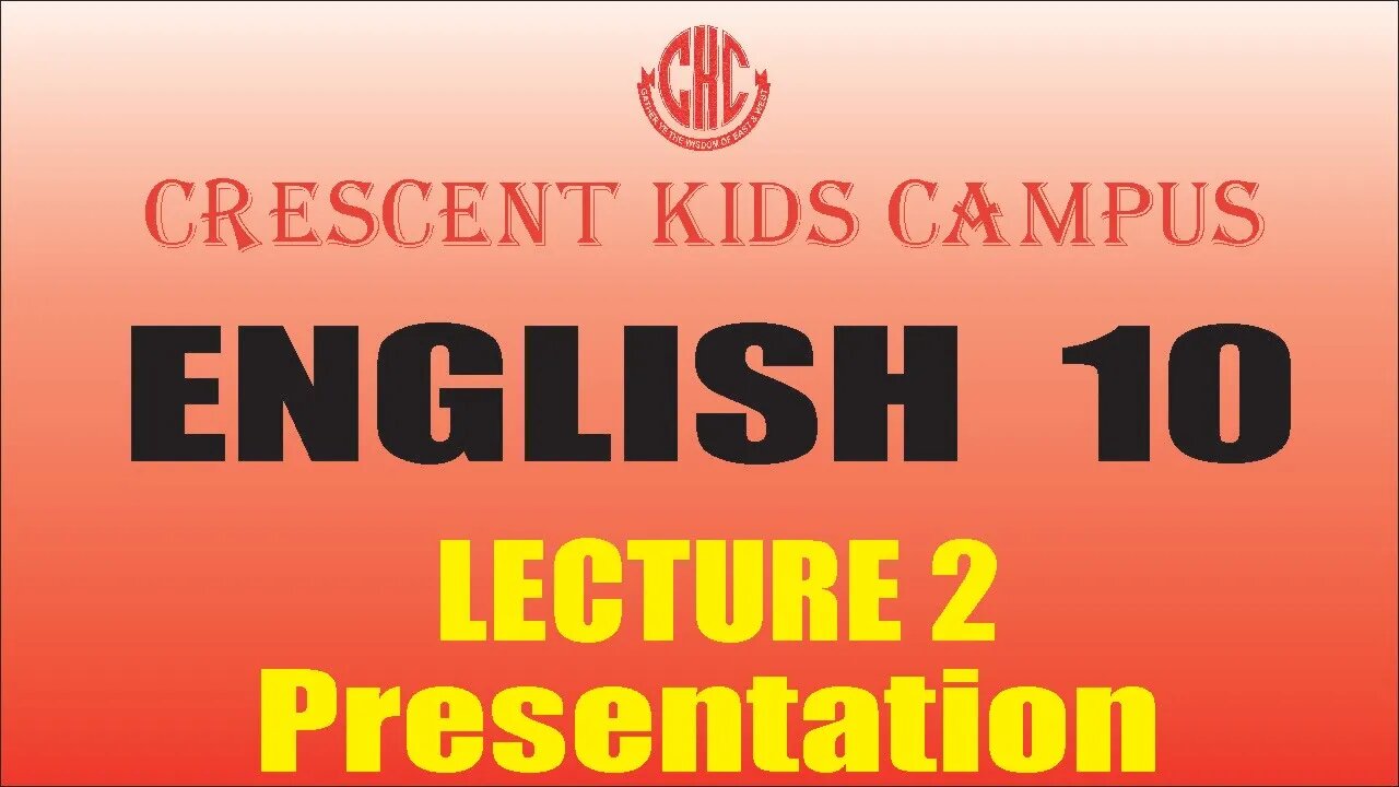 English 10th Presentation 3