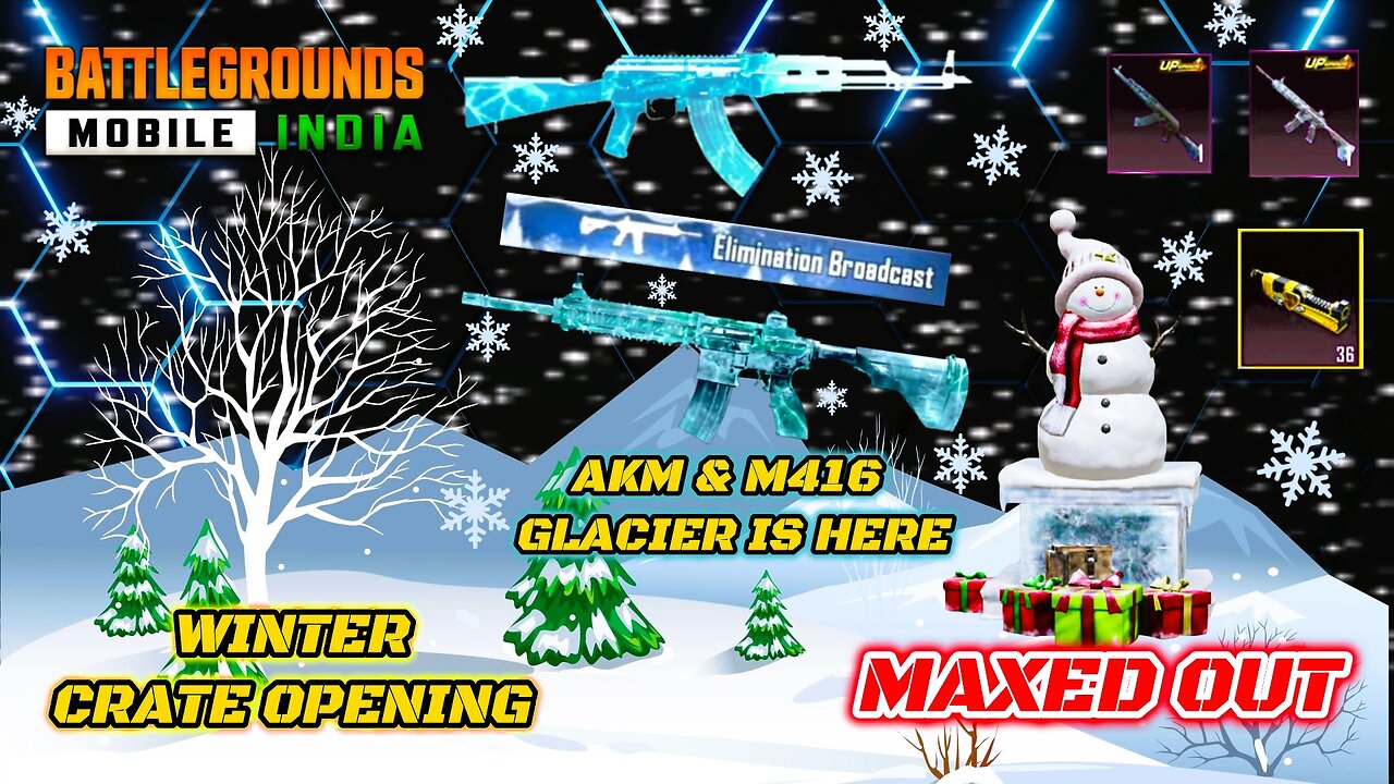 M416 GLACIER FINALLY - MAXED OUT TO LEVEL 7 / M416 GLACIER CRATE OPENING (BGMI) #mdkgaming97 #bgmi