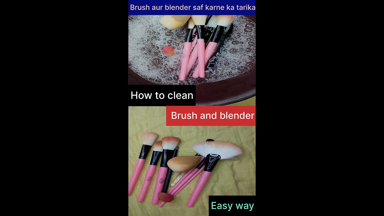 How to clean brush and blender | #rumble #rumbleshorts # shortsvideo #shorts