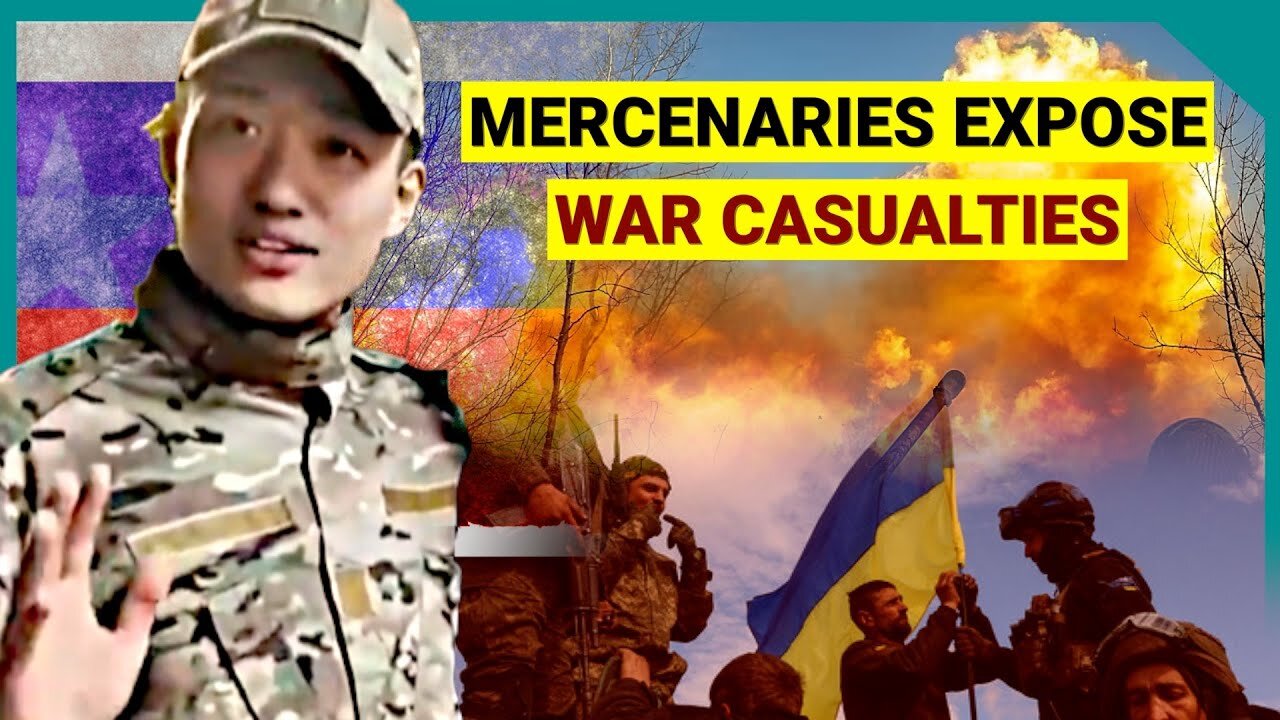 Chinese mercenaries on war and North Korean soldiers