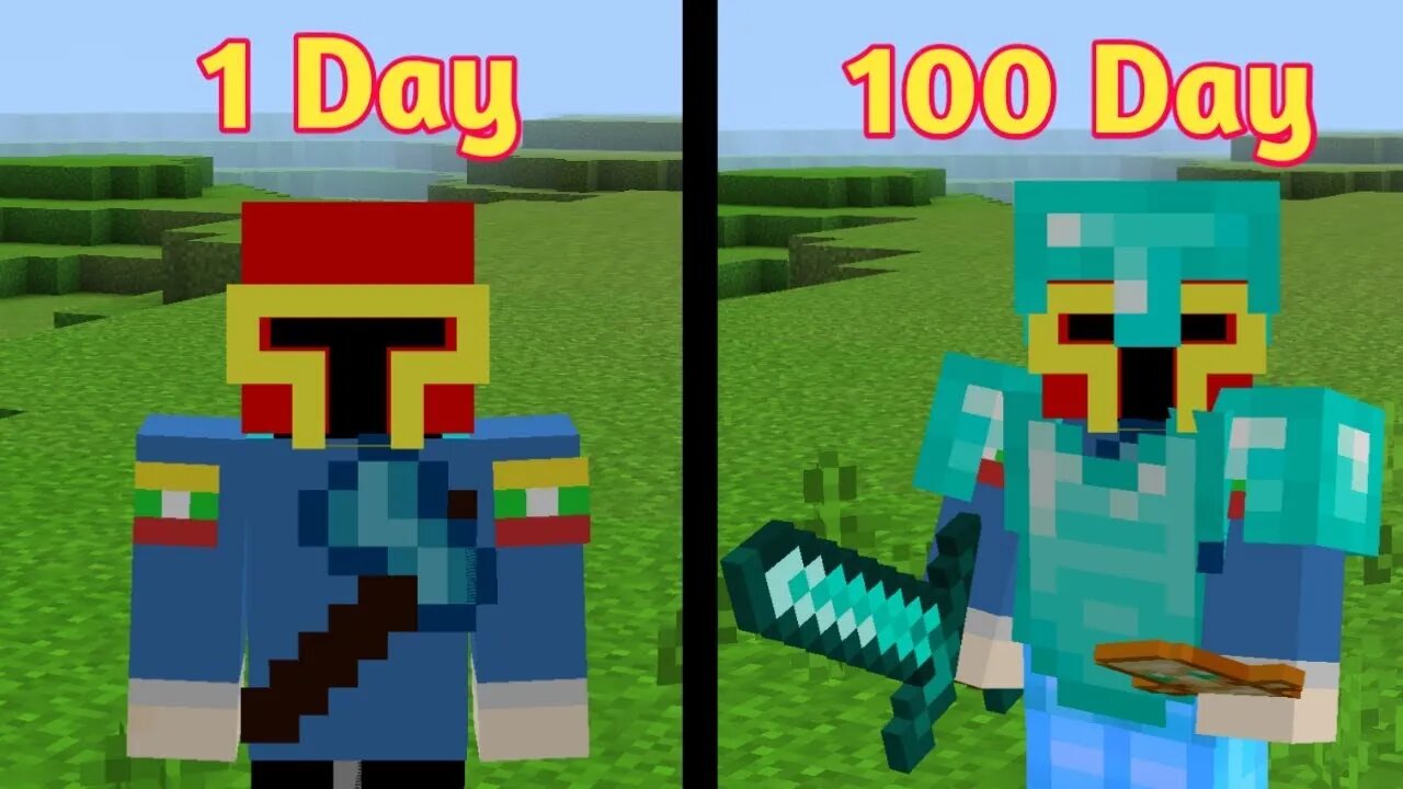 Minecraft 100 Days Pocket Edition Reaction