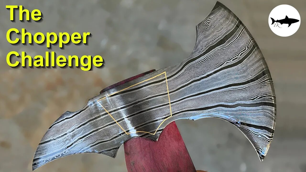 Forging a damascus axe for the chopper challenge