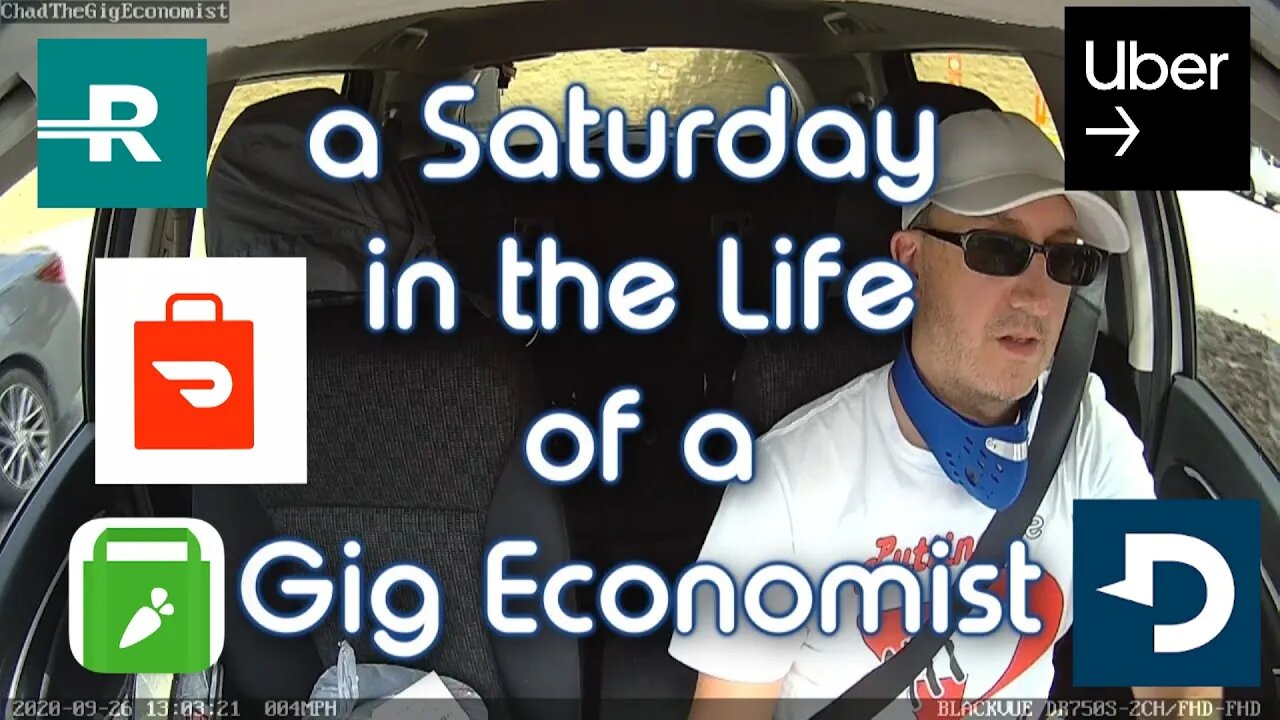 A Saturday in the Life of a Gig Economist | Chad's Ride Along Vlog for Saturday, 9/26/20