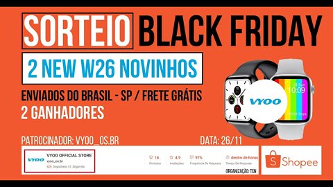 SORTEIO 2 SMARTWATCH IWO 12 PRO LITE