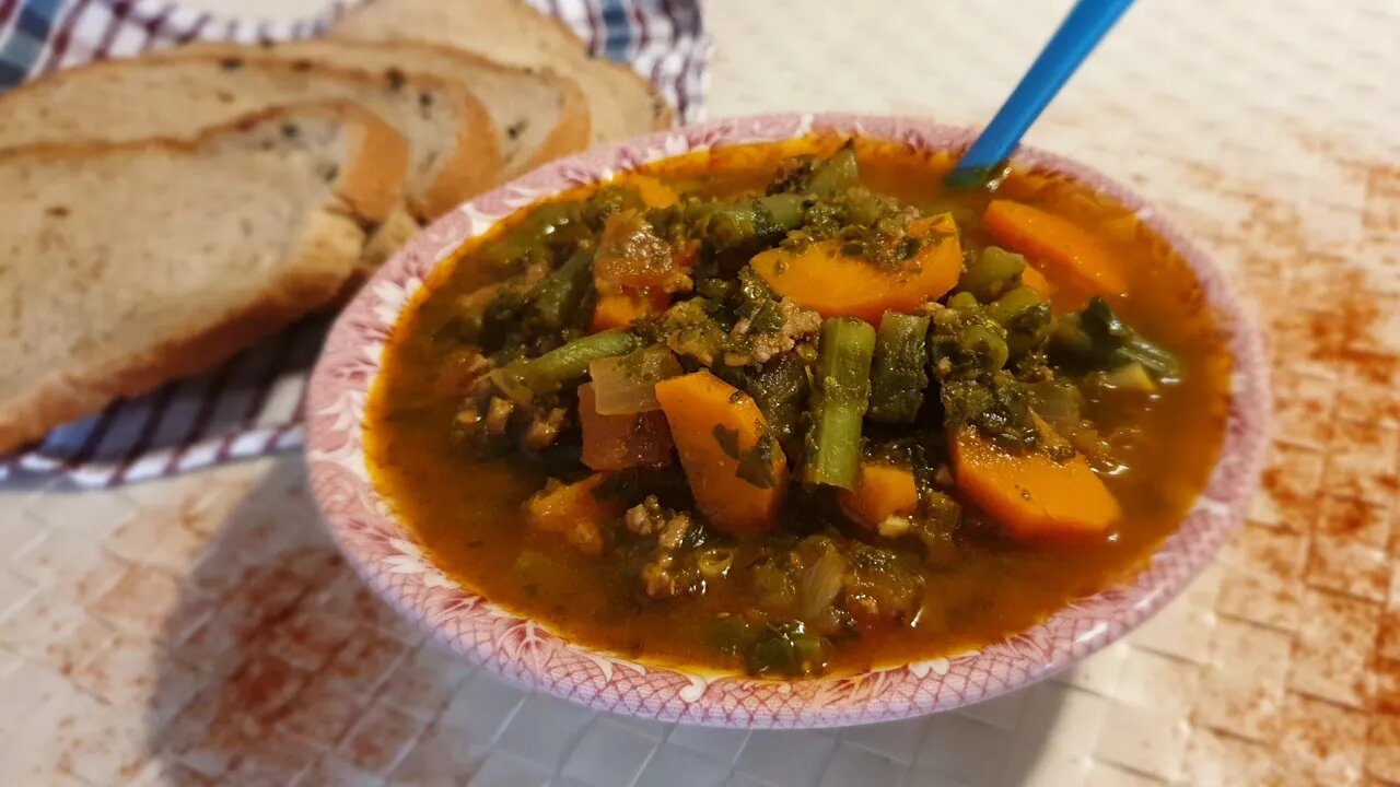 Hearty Italian Beef & Vegetables Soup/ A Simple & Delicious Soup / Zuppa di Carne e Verdure