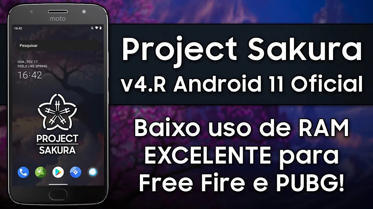 Project Sakura v4.R | Android 11 | Baixo consumo de RAM e EXCELENTE desempenho para Free Fire