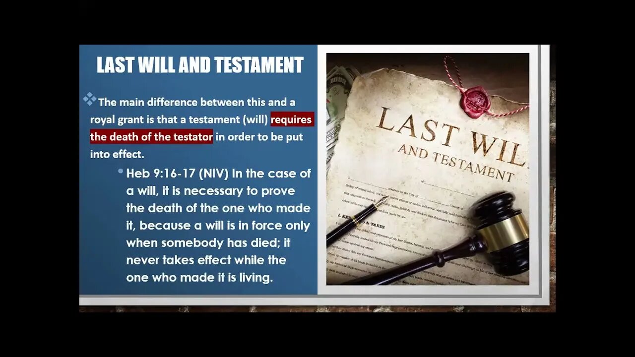 Covenants Part 11a - The New Covenant