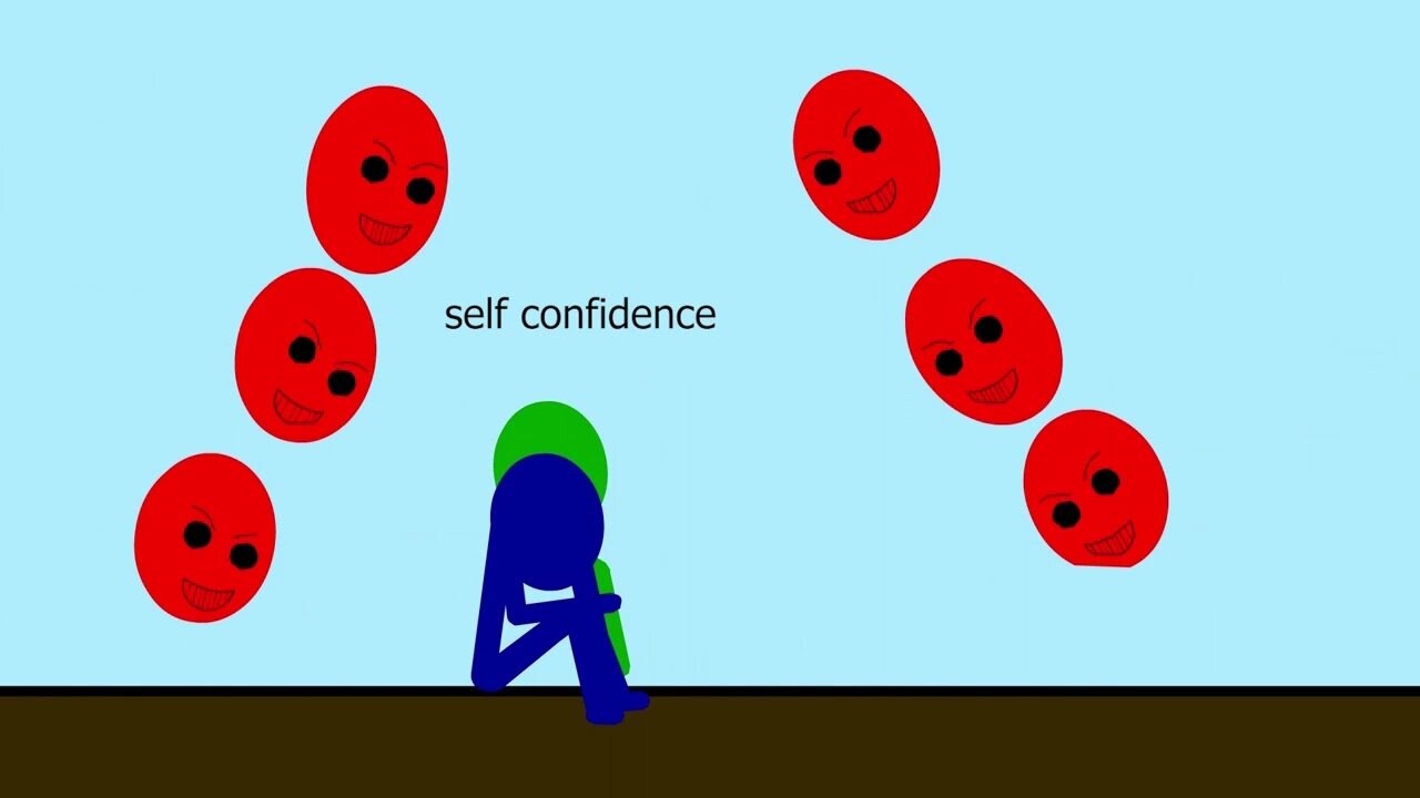step to success ( stick animation) / motivational / story