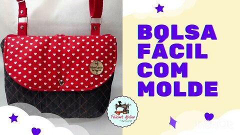 Bolsa Mais Fácil do Mundo -Tiracolo Iniciantes - Faça e Venda! #byviviansol #bolsafacil