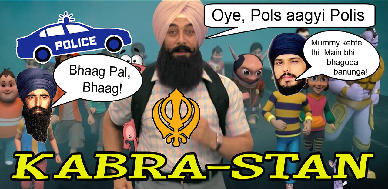 "Oye, Pols aagyi Polis" - Sikh Amritpal Khalistani TERRORIST on the RUN!