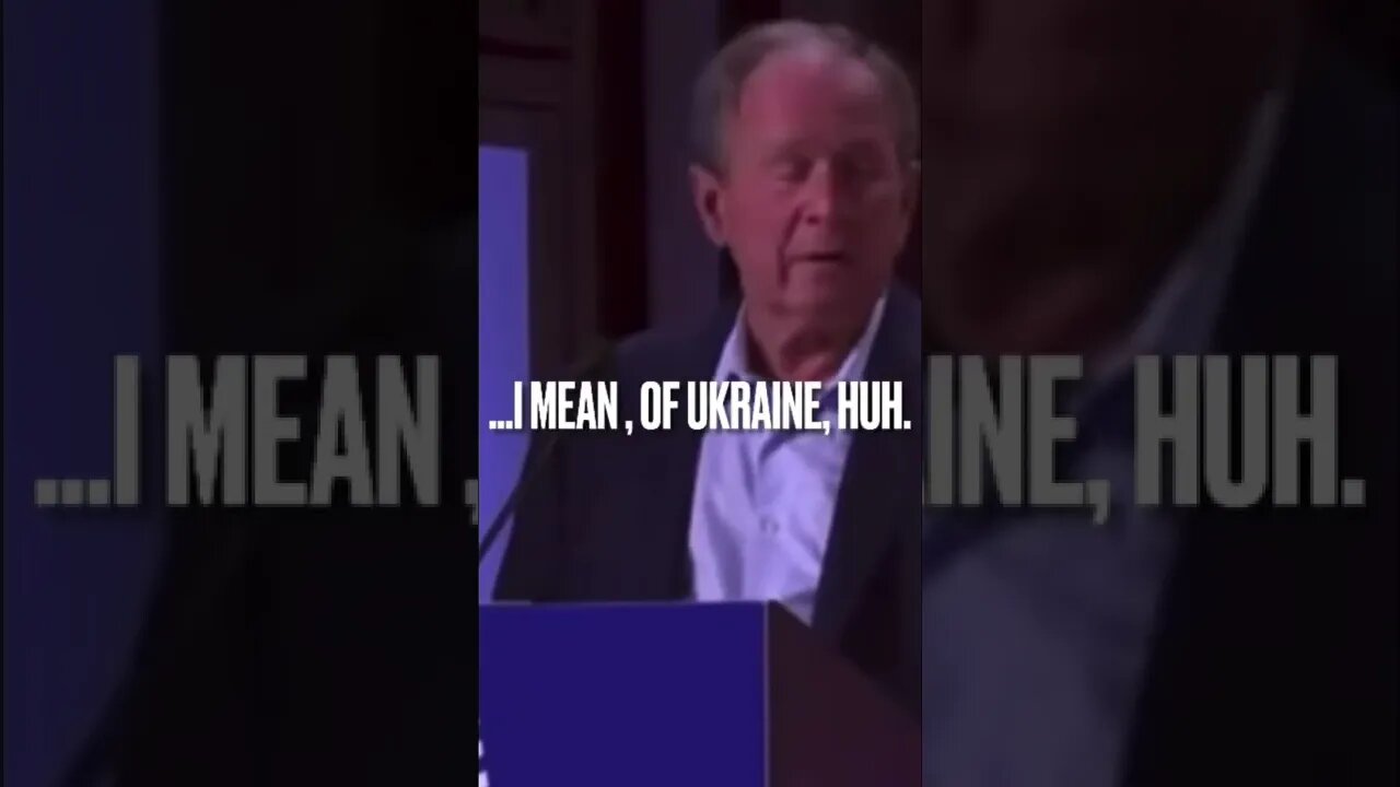 Bush describes the invasion of “Iraq” …I mean of Ukraine (Oops 🤭)