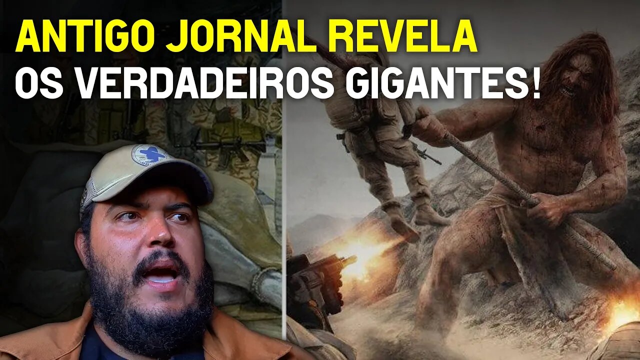 Antigo jornal revela a altura de gigantes.