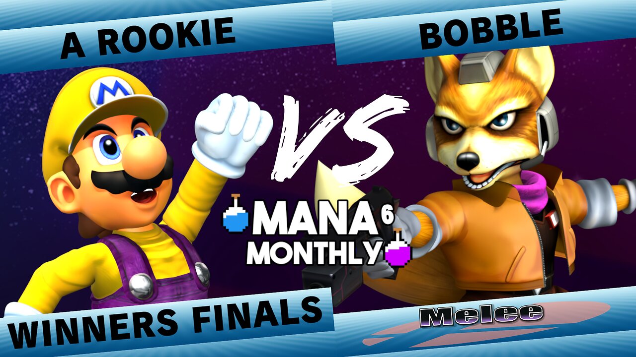 Mana Monthly 6 Winners Finals - A Rookie (Mario) vs Bobble (Fox) Smash Melee Tournament