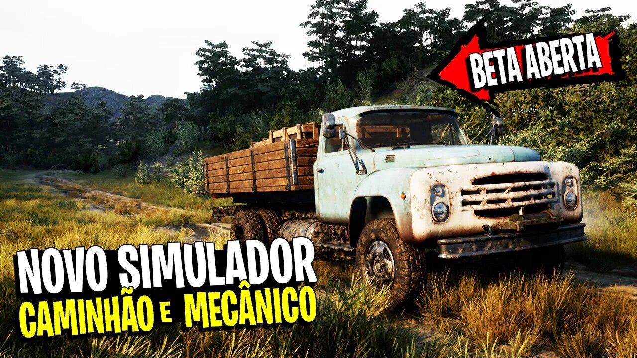 NOVO SIMULADOR FOCADO EM CAMINHÕES E MECÂNICA - Truck Mechanic Dangeours Paths