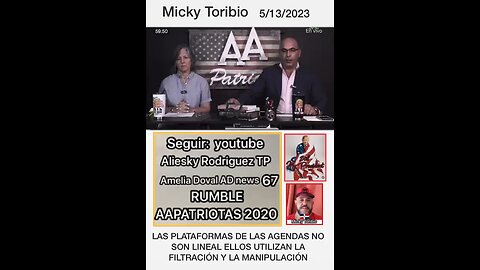 LAS PLATAFORMAS DE LAS AGENDAS NO SON LINEALES ALIESKY Y AMELIA