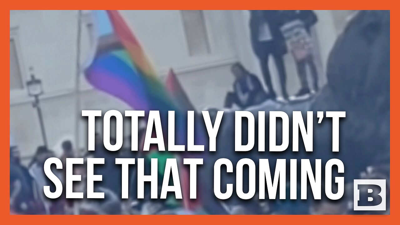 LGBT Pride Flag PULLED DOWN at Pro-Palestinian Rally in London