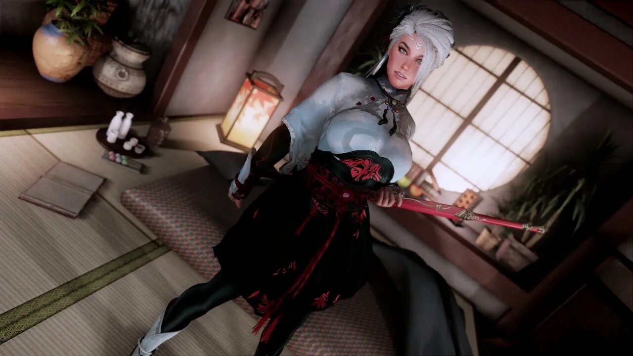 Skyrim Sword and Fairy - Yue Qingshu - UNP UNPB 7BB Seraphim DreamGirl/hdt-SMP SSE (CBBE 3BA-BHUNP)