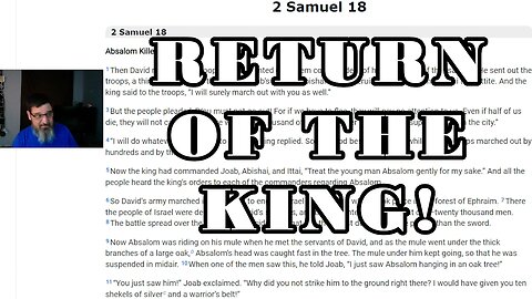 Absalom Rejected, A Man's Head (2 Samuel 18-20)