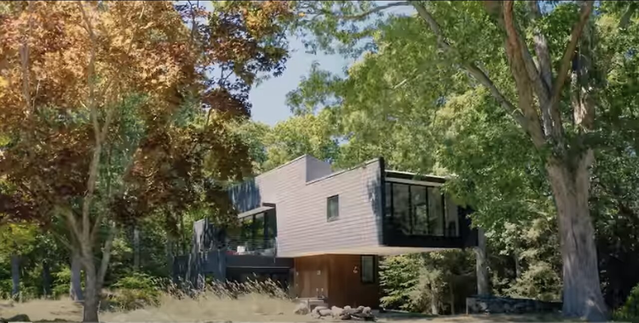 Inside A Floating House Hidden In The Woods