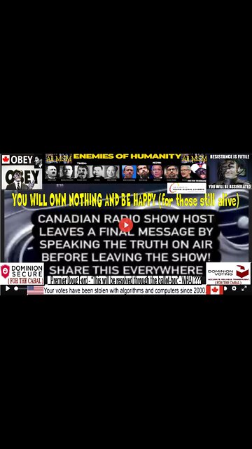 CANADIAN RADIO SHOW HOST LEAVES A FINAL MESSAGE