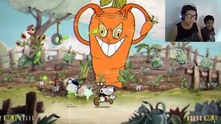 Jogando Cuphead usando cheat com meu filho - #1