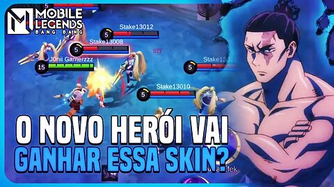 ESSE NOVO HERÓI QUE VAI VIM NO BANGAS VAI GANHAR SKIN DO AOI TODO | REACT SKINS | MLBB