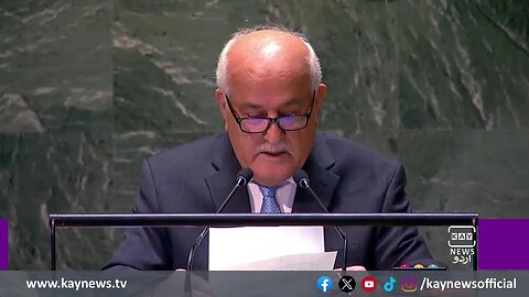 فلسطینی سفیر کا اقوام متحدہ میں خطاب