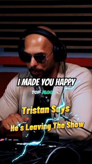 Tristan Tate Says He's LEAVING Emergency Meeting