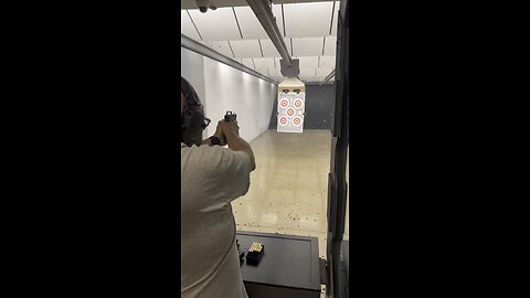 Dad getting it at the range