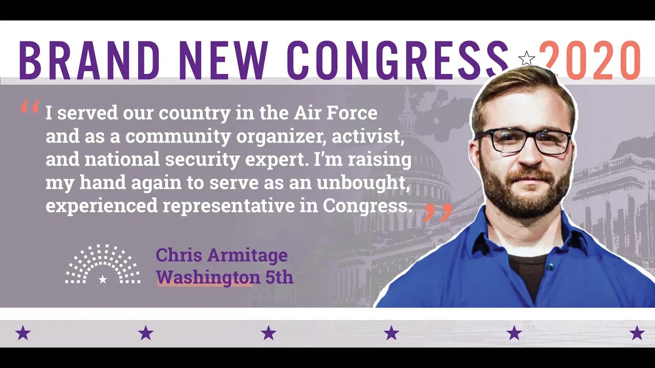 AIR FORCE VETERAN AND COMEDIAN RUNNING FOR CONGRESS IN WASHINGTON 5TH DISTRICT CHRIS ARMITAGE