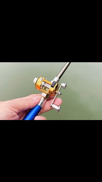 Pocket Telescopic Mini Fishing Rod with Reel