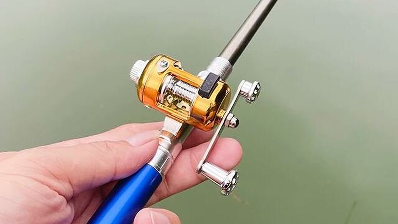 Pocket Telescopic Mini Fishing Rod with Reel