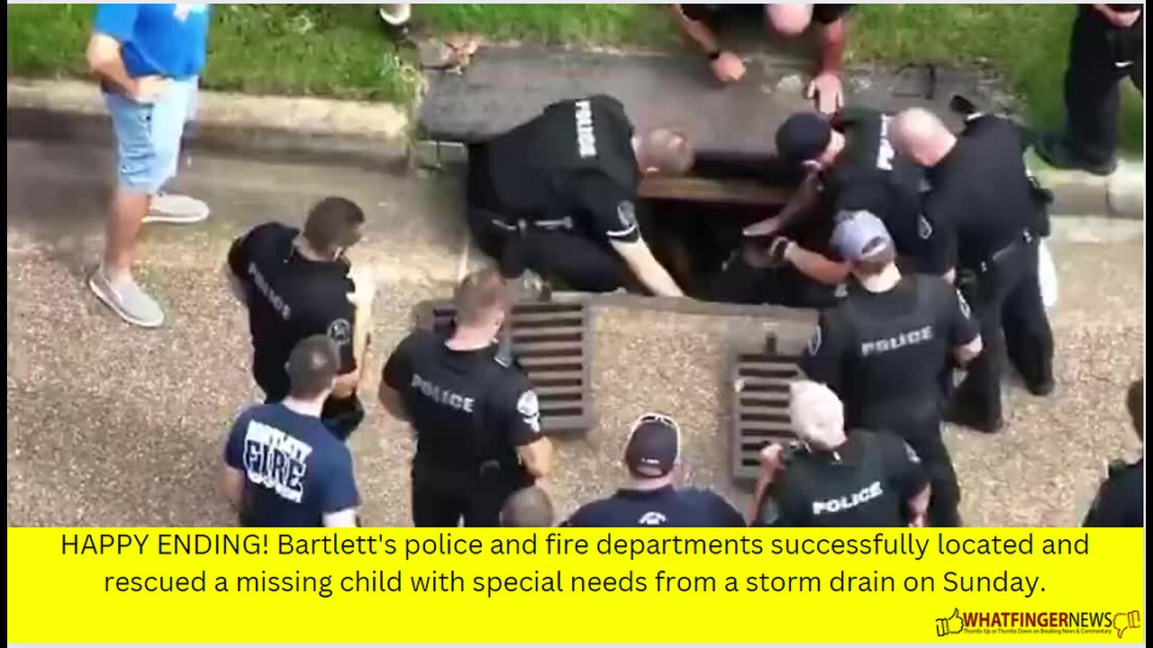 HAPPY ENDING! Bartlett's police and fire departments successfully located and rescued
