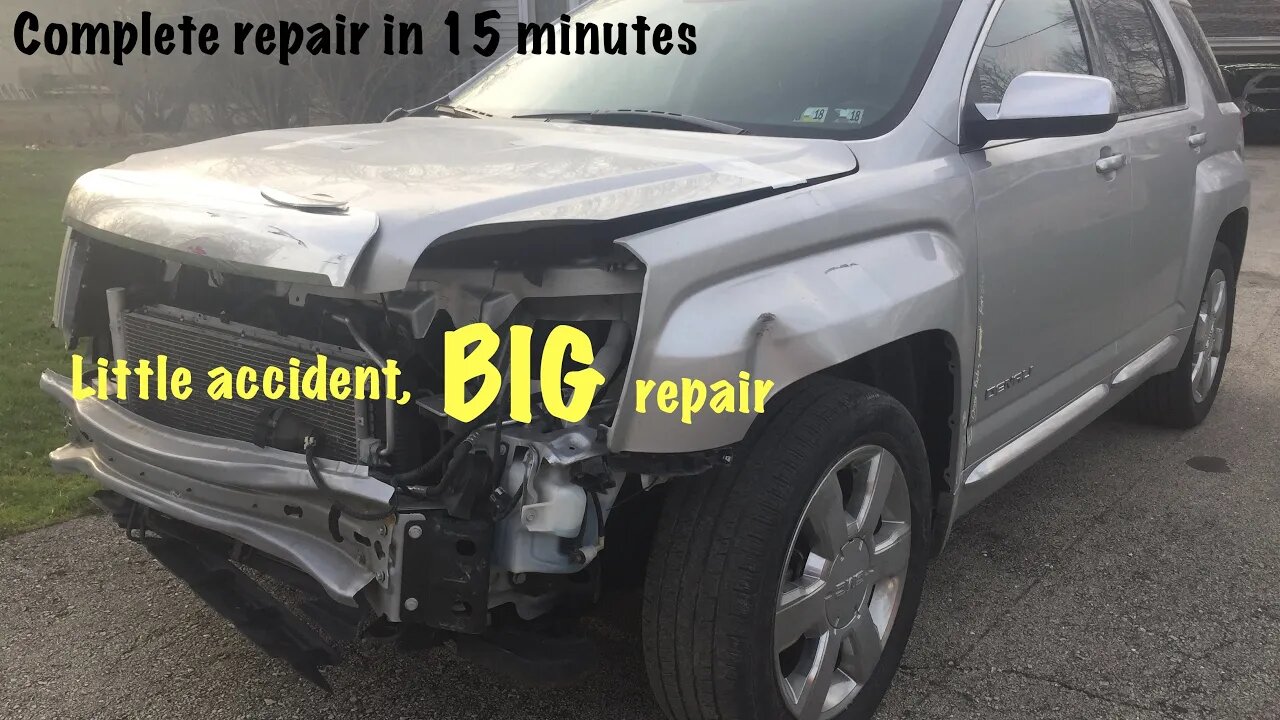 Rebuilding this GMC Terrain Denali the right way is a big job, here is the full time lapse repair