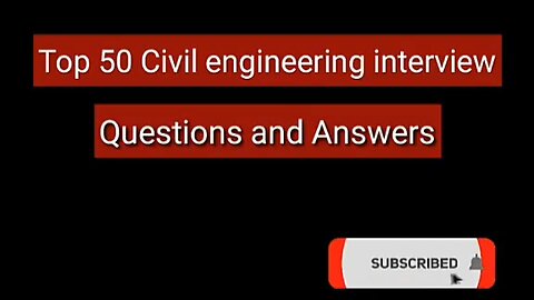 top 50 civil engineering interview