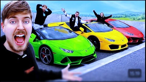 Lamborghini Race Me Jo Jitega, Lamborghini Uski=⟩ MrBeast video 🎦