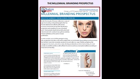 THE MILLENIAL BRANDING PROSPECTUS