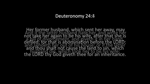 Deuteronomy Chapter 24