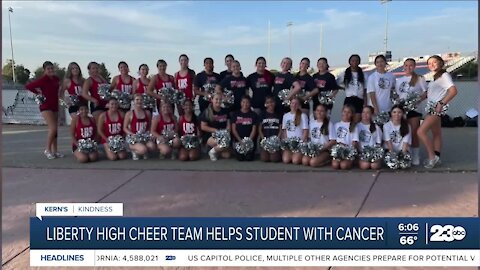Kern's Kindness: Liberty High cheer team helps student with cancer