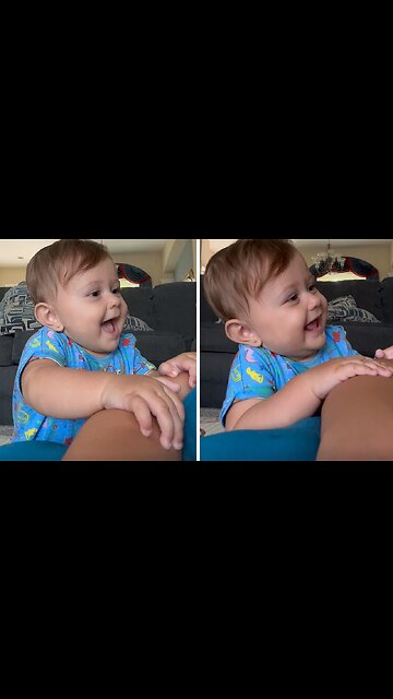 8-month-old Baby Adorably Says "Mama"